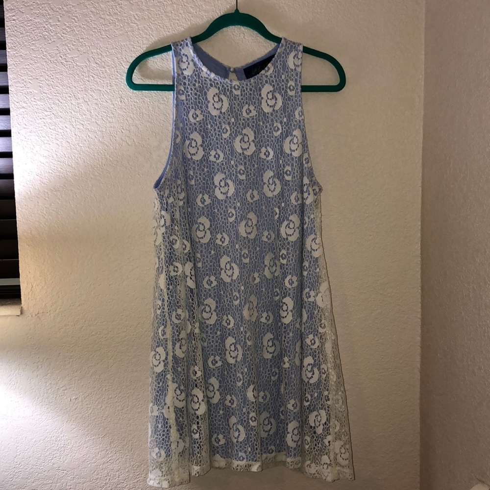 BLUE RAIN Blue/White floral dress